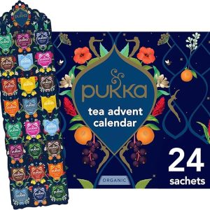 Pukka Herbs | Advent Calendar 2025 Organic Tea Selection | Ideal Secret Santa Christmas Gifts Idea For Women & Men | Perfect For Tea Enthusiasts | 24 Delightful Black/Green/Herbal Infusion Tea Bags